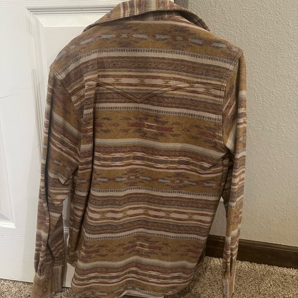 Wrangler Men's Multicolor Striped Shirt Jacket - Picture 2 of 2